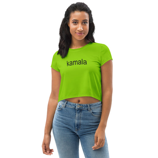 kamala brat crop tee