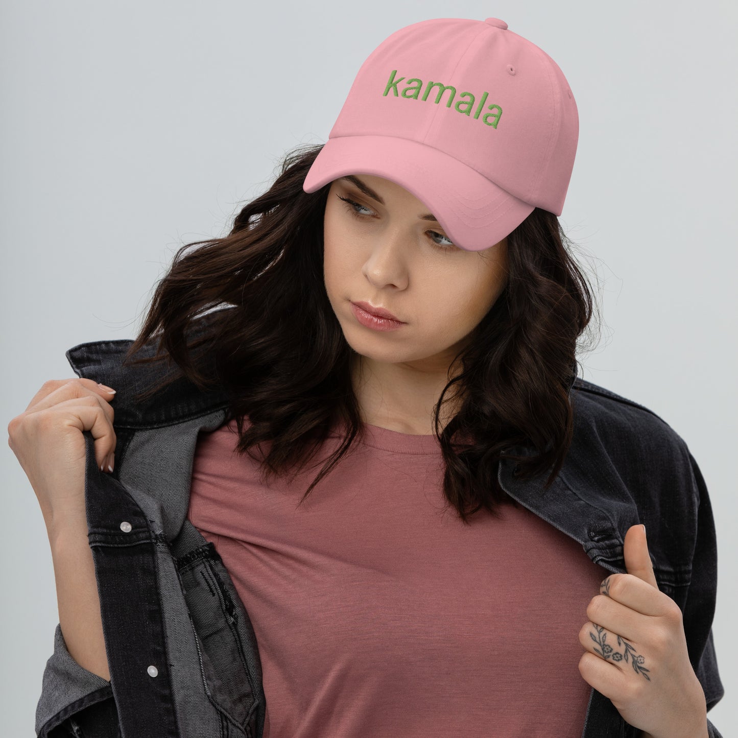 kamala x brat dad hat